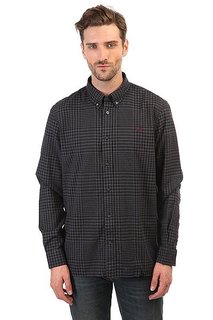 Рубашка в клетку Fred Perry Distorted Gingham Twill Shirt Grey/Navy
