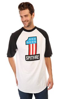 Футболка Spitfire Misc #1 Raglan White/Black