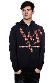 Толстовка K1X Wrap Around Check Hoody Navy/Flame/Egret