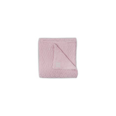 Вязаный плед с мехом 100х150 см, Jollein, Vintage pink