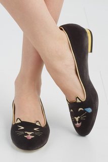 Замшевые слиперы Lol Kitty Charlotte Olympia