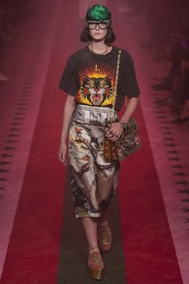 Юбка с принтом Gucci