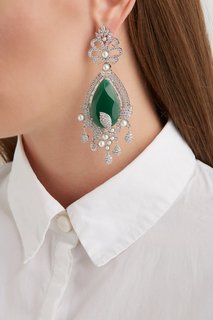 Серьги с цирконами Jewel Mania