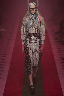 Юбка с принтом Gucci