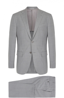 Шерстяной костюм с пиджаком на двух пуговицах Ermenegildo Zegna