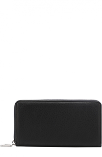 Кожаный бумажник на молнии с отделениями для кредитных карт и монет Brioni