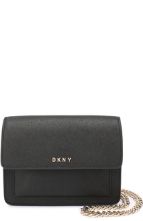 Сумка Mini Flap из сафьяновой кожи DKNY