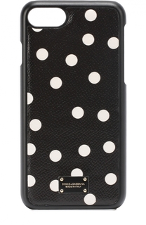 Кожаный чехол для iPhone 7 с принтои Dolce &amp; Gabbana