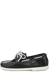 Кожаные топсайдеры с контрастным шнурком Atlanta Mocassin