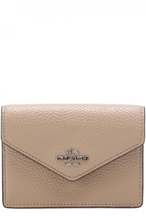 Футляр для кредитных карт из зерненой кожи Coach