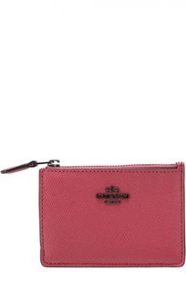 Футляр для кредитных карт из зерненой кожи Coach