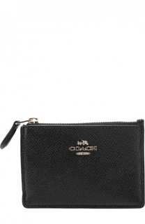 Футляр для кредитных карт из зерненой кожи Coach