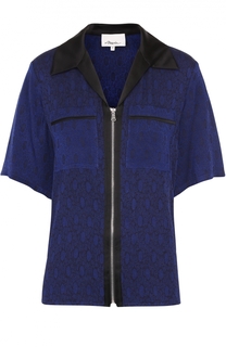 Топ на молнии с отложным воротником 3.1 Phillip Lim