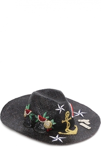 Соломенная шляпа с декоративной отделкой Dolce &amp; Gabbana