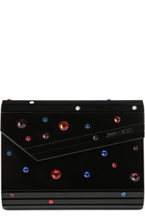 Клатч Candy со стразами и цепочкой Jimmy Choo