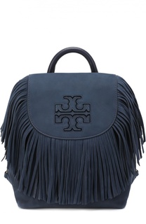 Замшевый рюкзак Harper Fringe Mini Tory Burch