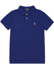 Поло из хлопка с логотипом бренда Polo Ralph Lauren