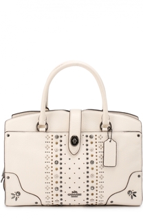 Сумка Mercer 30 с заклепками Coach