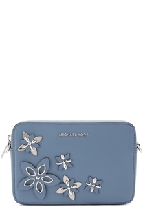 Сумка на молнии с аппликацией Flowers MICHAEL Michael Kors