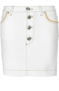 Джинсовая мини-юбка с контрастной отделкой Sonia Rykiel