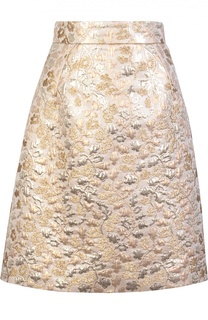 Юбка-миди А-силуэта с металлизированной отделкой Dolce &amp; Gabbana