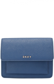 Сумка Mini Flap из сафьяновой кожи DKNY