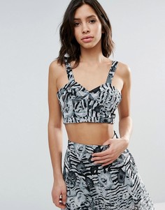 Religion Animalia Print Razor Top - Мульти