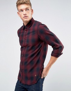 Рубашка узкого кроя в клетку Jack & Jones - Красный