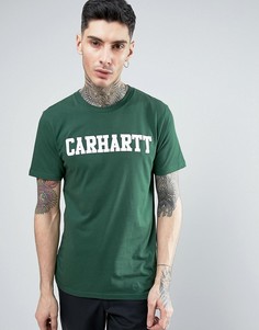 Футболка Carhartt WIP College - Зеленый