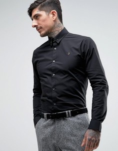 Строгая рубашка слим Farah Berbick - Черный