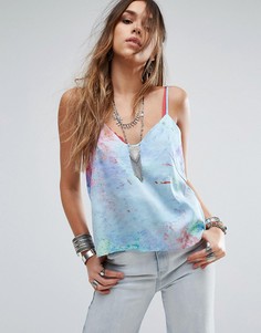 Выбеленная майка Free People Jackson - Мульти