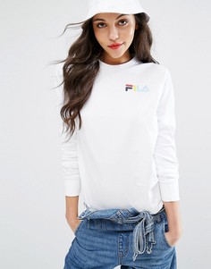 Свободный лонгслив Fila - Белый