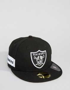 Кепка с логотипом сбоку New Era 59Fifty Oakland Raiders - Черный