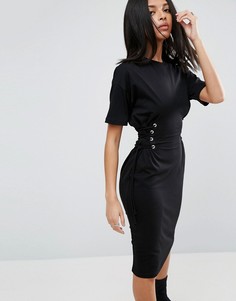 Платье-футболка миди ASOS - Черный