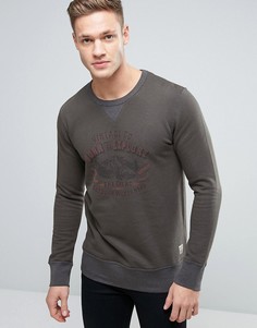 Свитшот с винтажным принтом Jack &amp; Jones Vintage - Зеленый