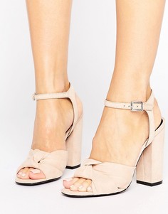 Сандалии с узелком спереди ShoeLab - Бежевый