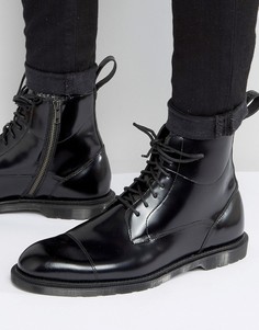 Ботинки на молнии и шнуровке с 7 парами люверсов Dr Martens Winchester - Черный