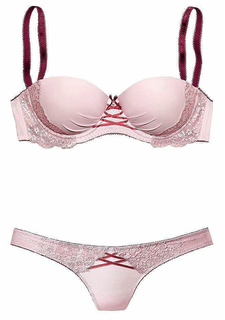 Комплект: бюстгальтер Push-up + стринги Lascana