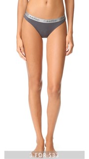 Блестящие трусики-танга из хлопка Calvin Klein