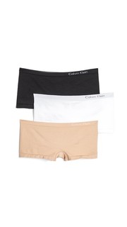 Набор из трех бесшовных трусиков-шортов Pure Calvin Klein