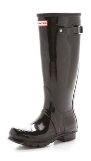 Оригинальные высокие глянцевые сапоги Hunter Boots