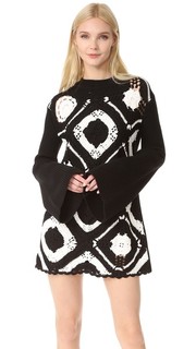 Ажурное платье с квадратным вырезом McQ Alexander Mc Queen