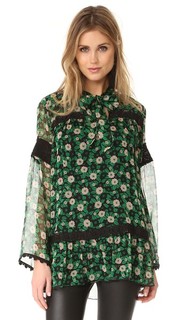 Блуза с принтом в виде принтом Starry Flower Anna Sui