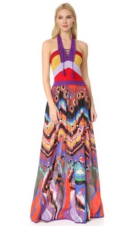 Макси-платье с американской проймой Roberto Cavalli