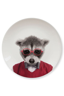 Обеденная тарелка Baby Raccoon Mustard