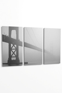 Панно "Мост в тумане", 3пр. Pannorama