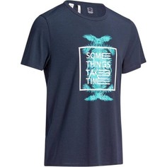 Мужская Футболка Прямого Покроя Для Гимнастики Regular-fit Domyos
