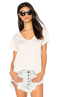 Distressed jersey v neck tee - Bobi