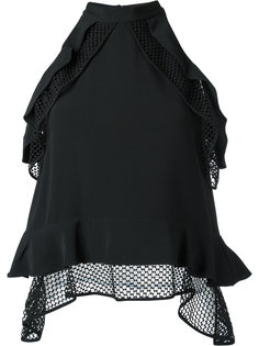 mesh detail blouse  Jonathan Simkhai