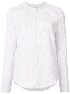 collarless lace blouse Rebecca Taylor